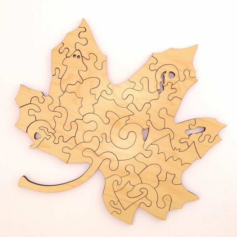 Fall Leaf Halloween Puzzle