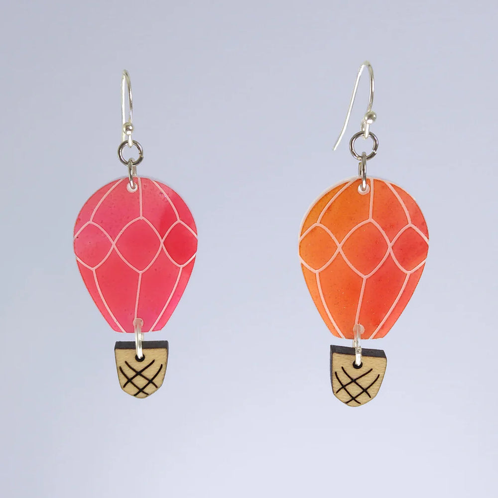 Hot Air Balloon Dangle Earrings