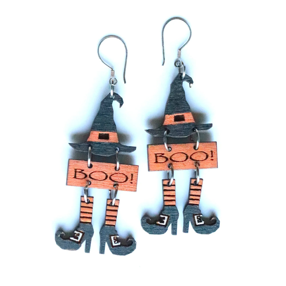 Dangle Witches socks Earrings