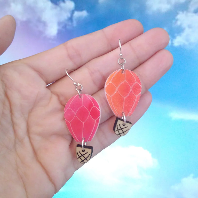 Hot Air Balloon Dangle Earrings