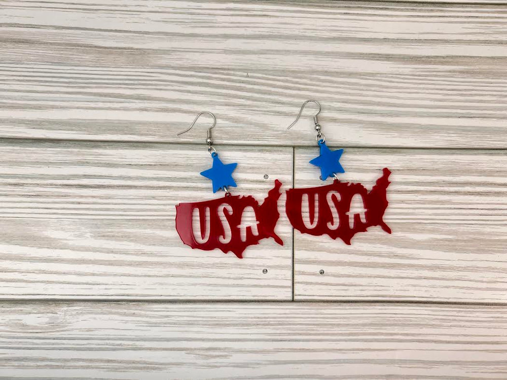 USA Dangle Earrings