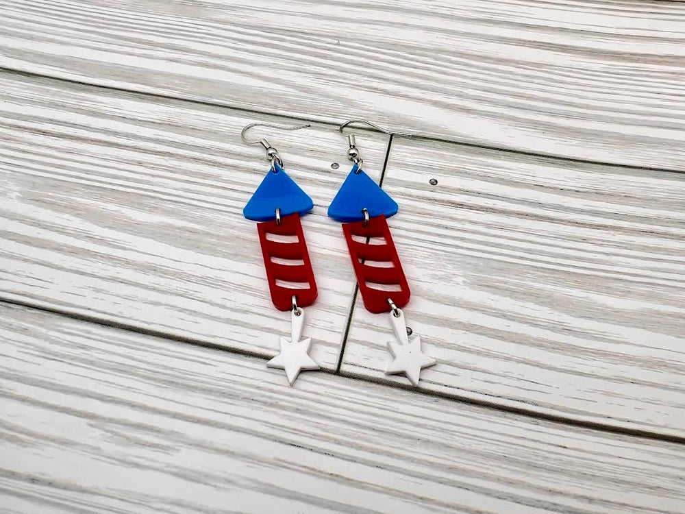 Rocket Dangle Earring