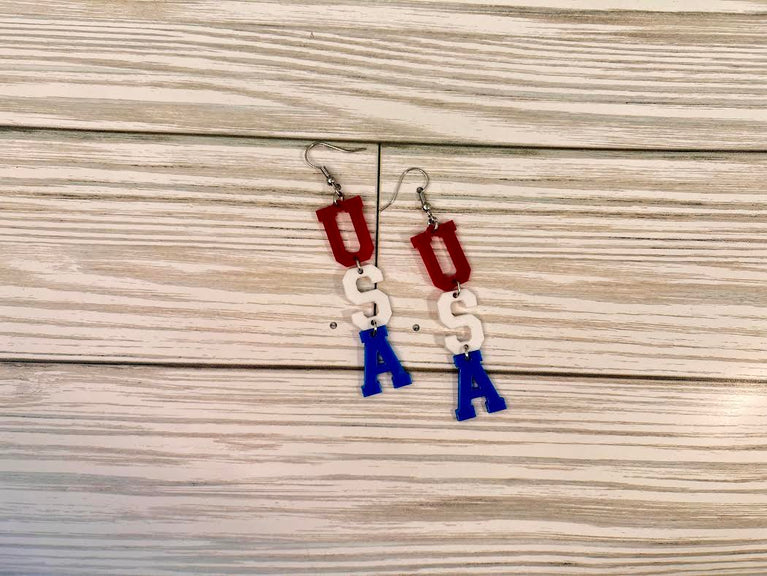 USA Dangle Earrings