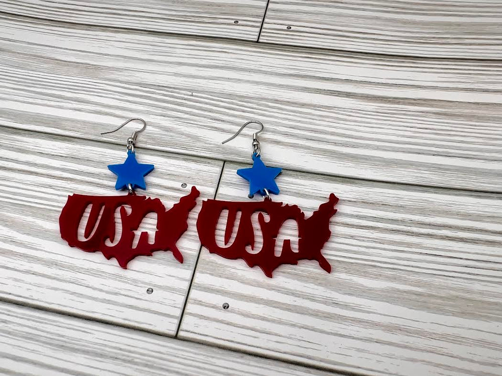 USA Dangle Earrings