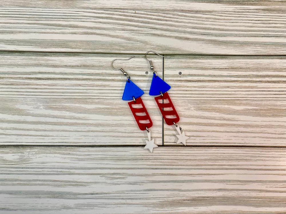 Rocket Dangle Earring