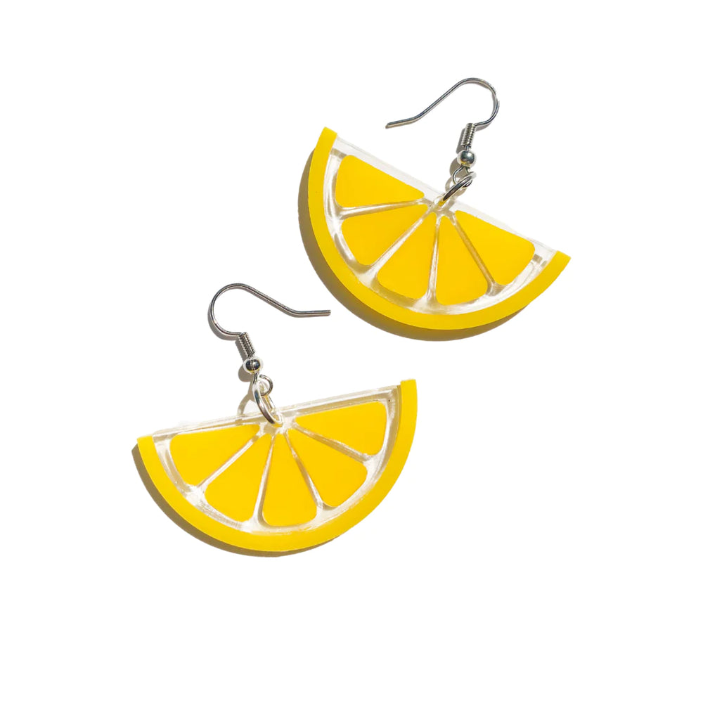 Lemon Wedge Earrings