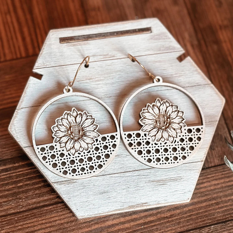 Boho Sunflower Earrings