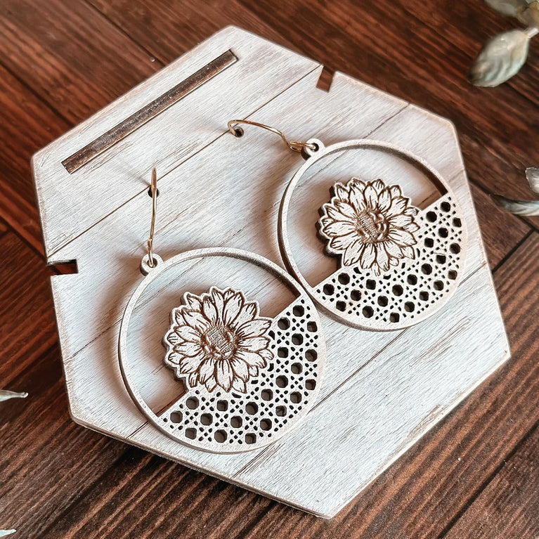 Boho Sunflower Earrings