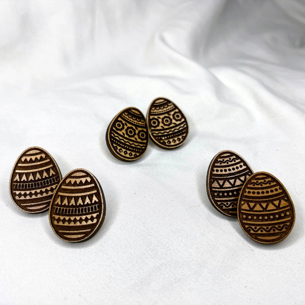 Easter Egg Stud Earrings  (Set of 3)