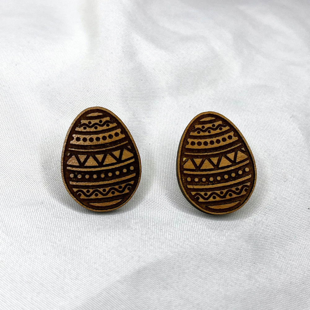 Easter Egg Stud Earrings  (Set of 3)