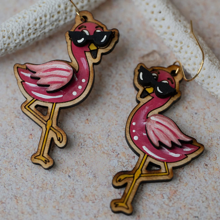 Stylish Flamingo Earrings