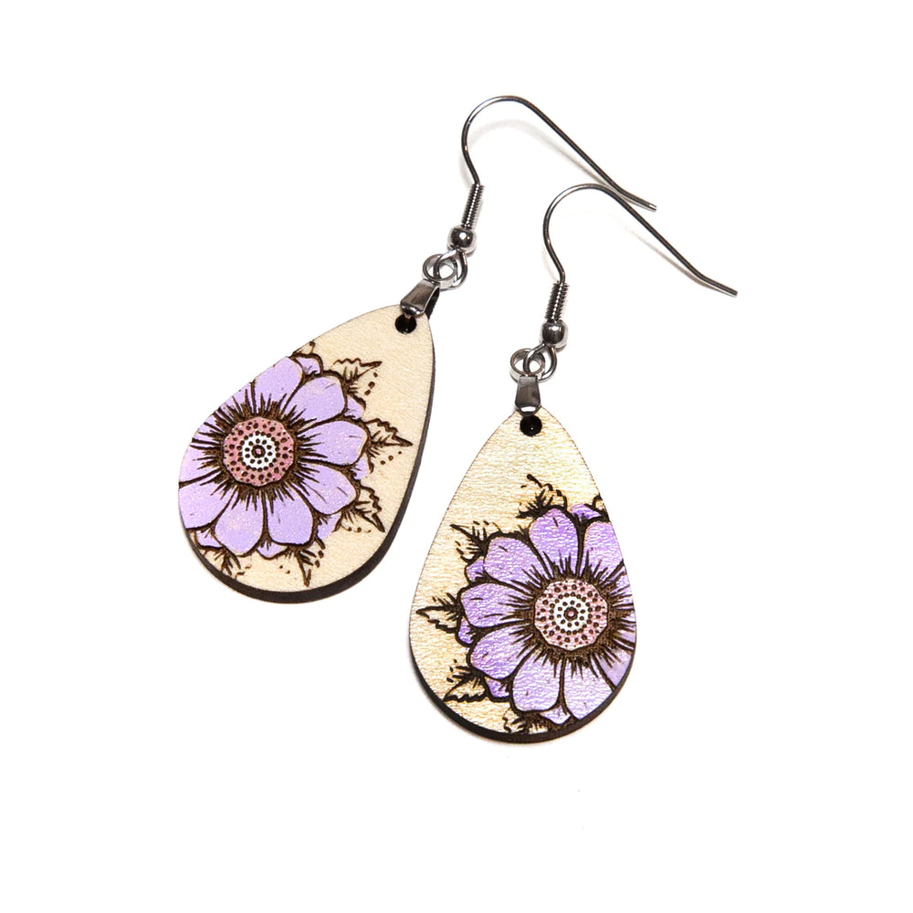 Floral Teardrop Earrings