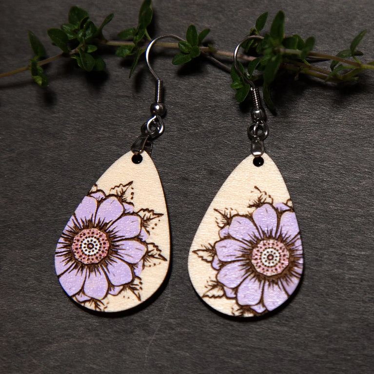 Floral Teardrop Earrings