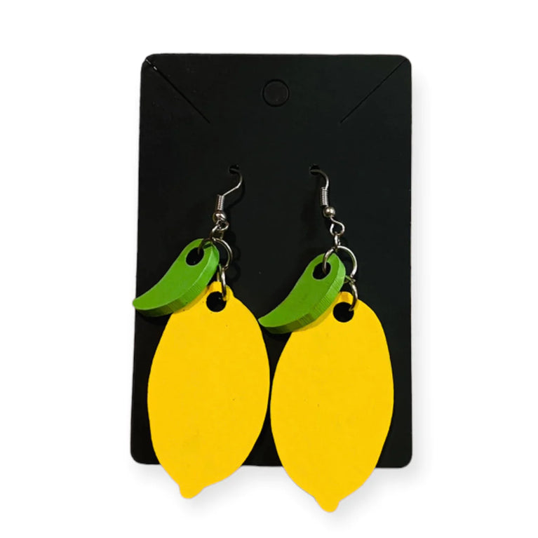 Lemon Dangle Earrings