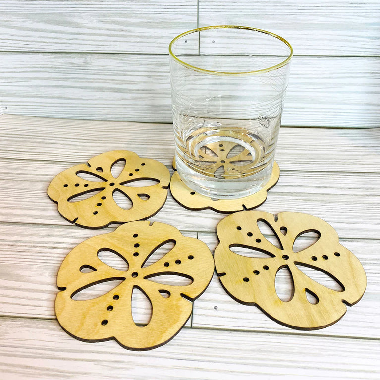 Sand Dollar Nautical Beach Coaster (Set of 4)