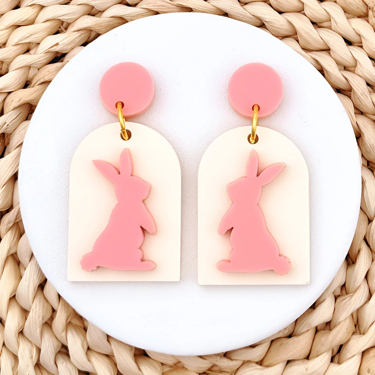 Spring Bunny Charm Earrings