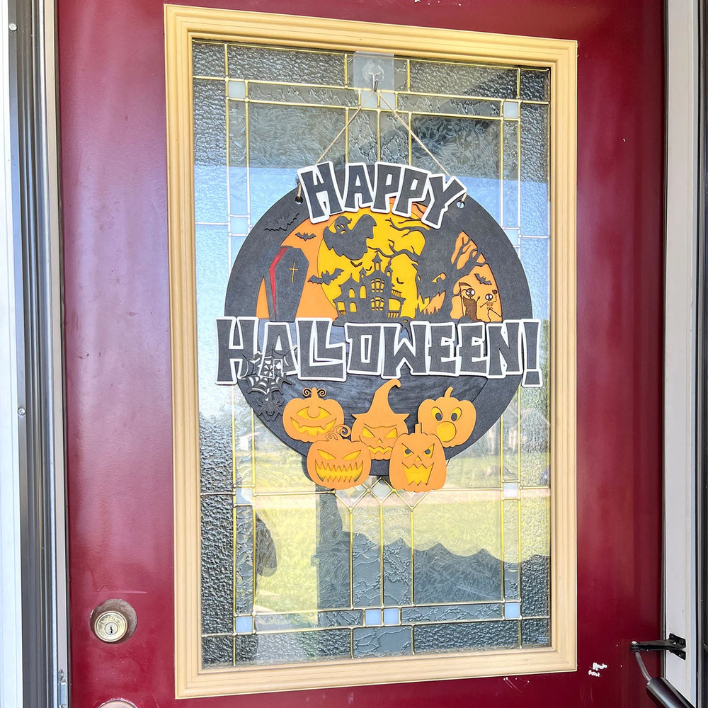 Layered Halloween Door Hanger