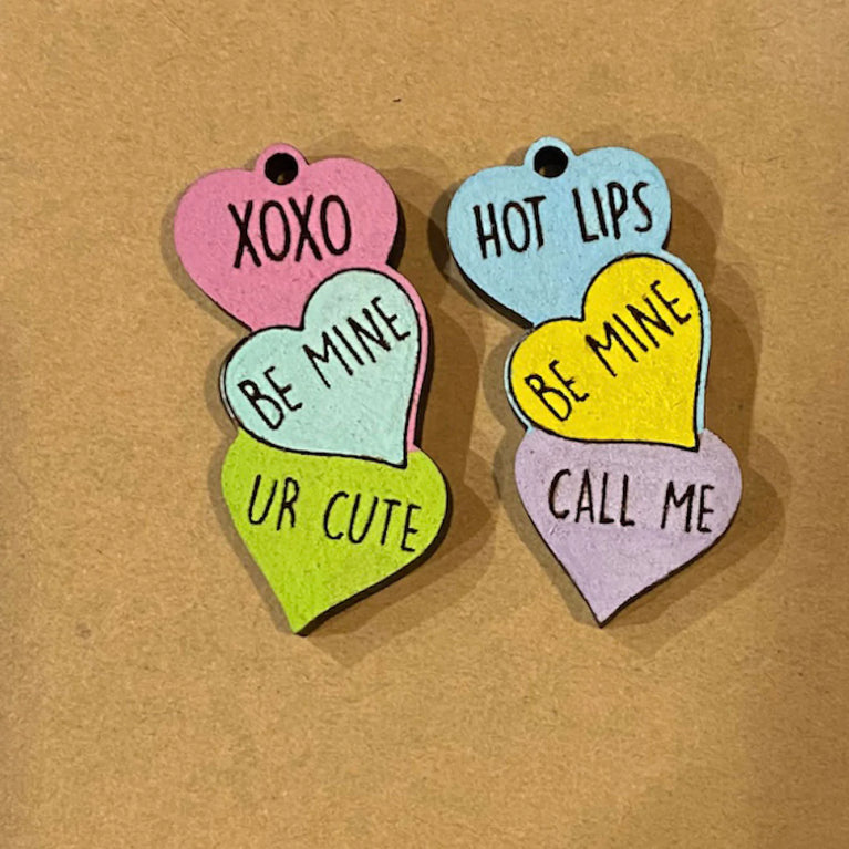 Candy Conversation Heart Valentine's Day Dangle