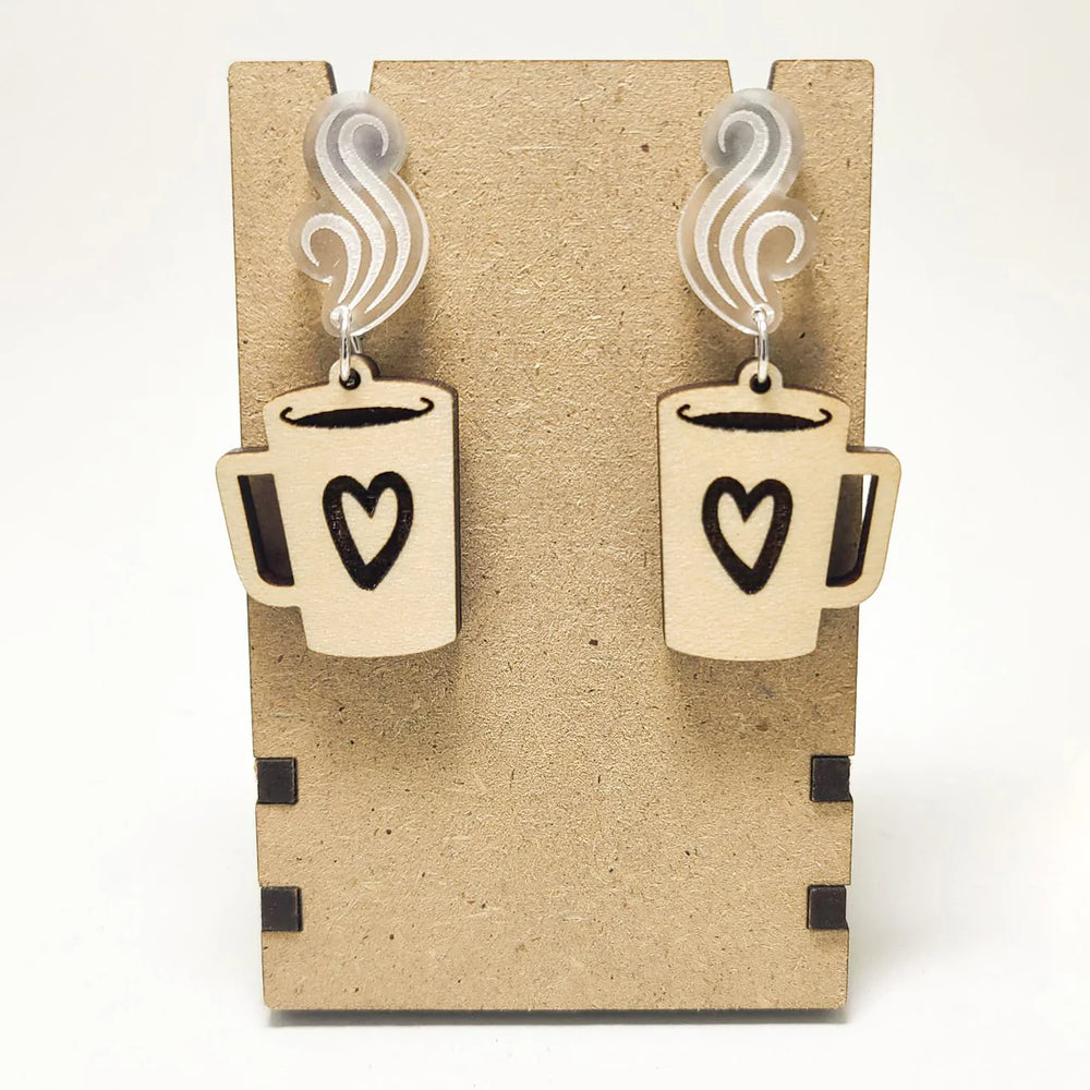 Coffee Cup Earring Studs