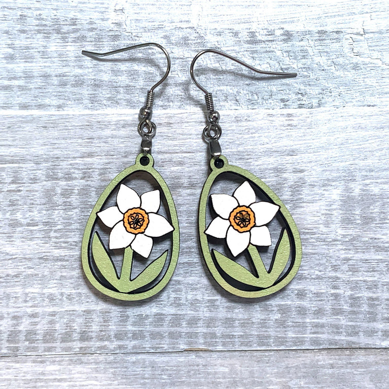 Daffodil Dangle Earrings