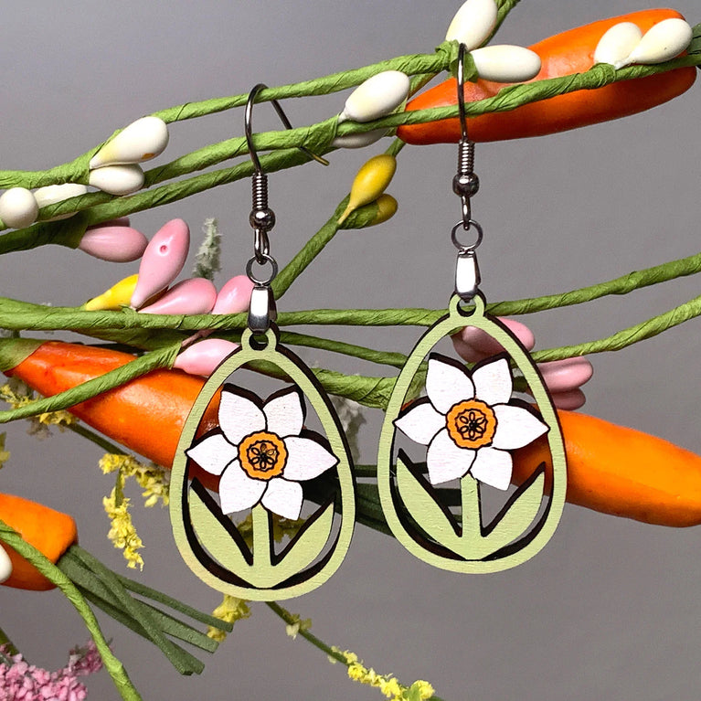 Daffodil Dangle Earrings