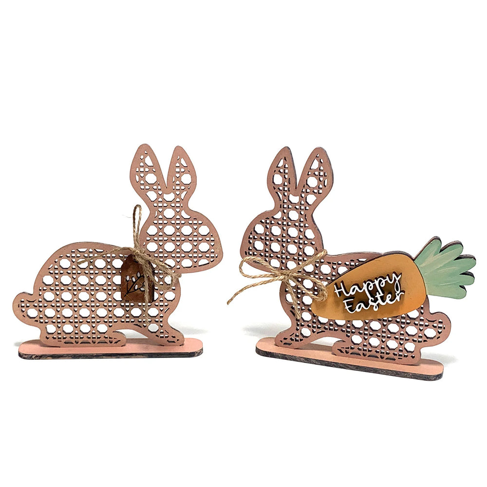 Easter Rattan Bunnies (Set of 2)