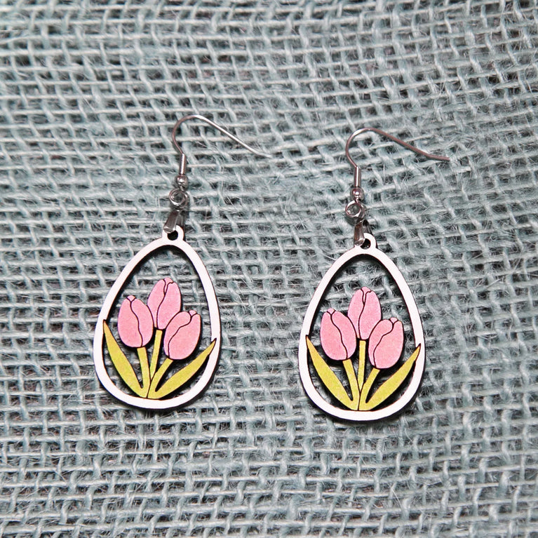 Easter Tulip Earrings