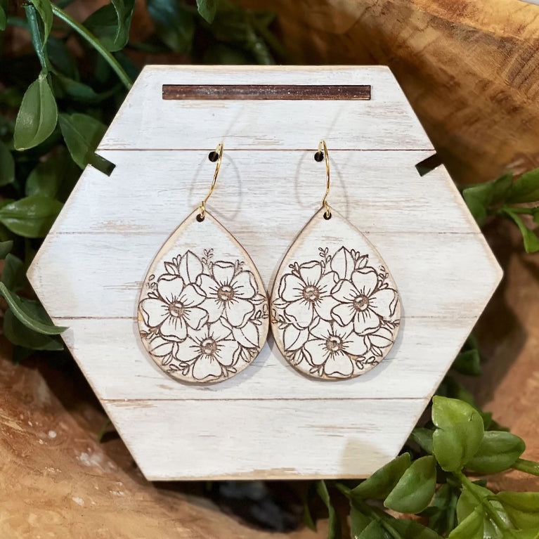 Floral Drop Earrings