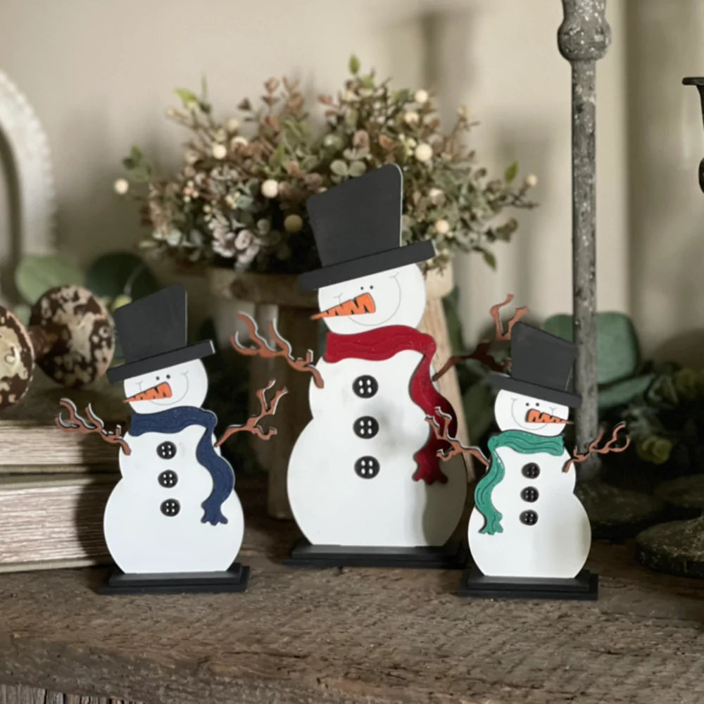 Happy Snowmen Shelf Sitters (Set of 3)