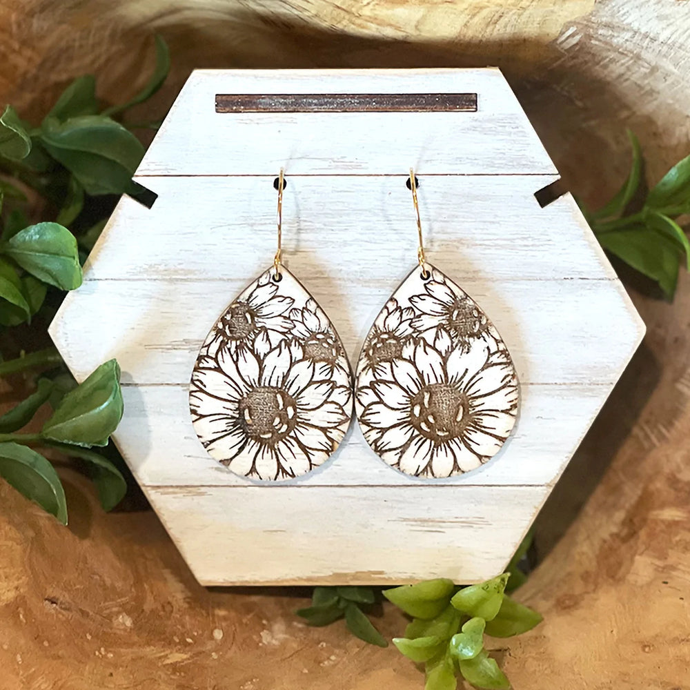 Sunflower Drop Earrings