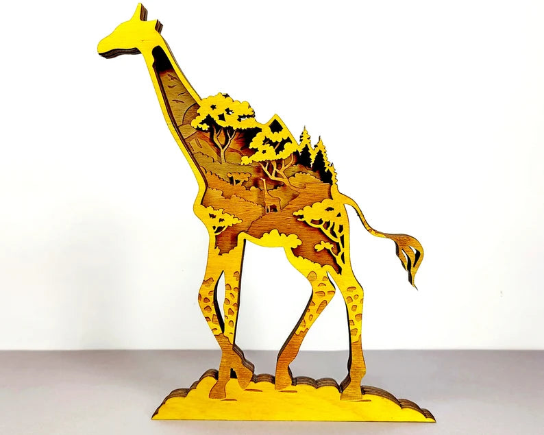 Giraffe Layer Art