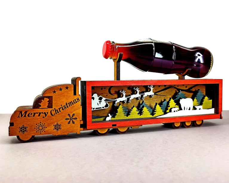 Santa Truck & Bottle Holder