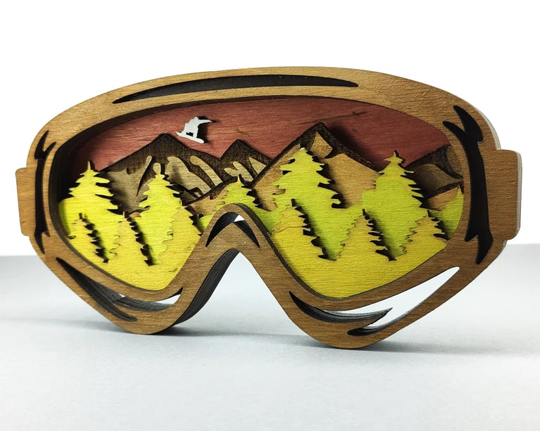 Snowboard Goggle Layer Art