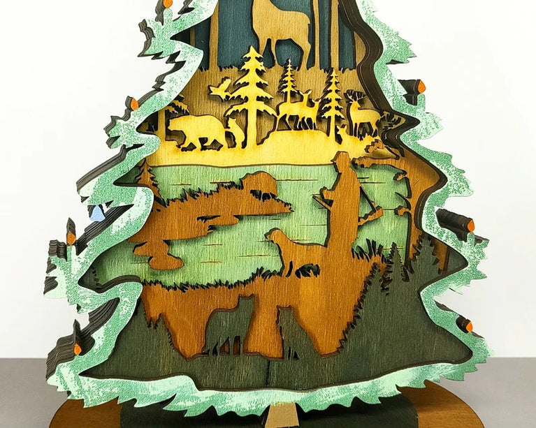 Wilderness Christmas Tree Layer Art