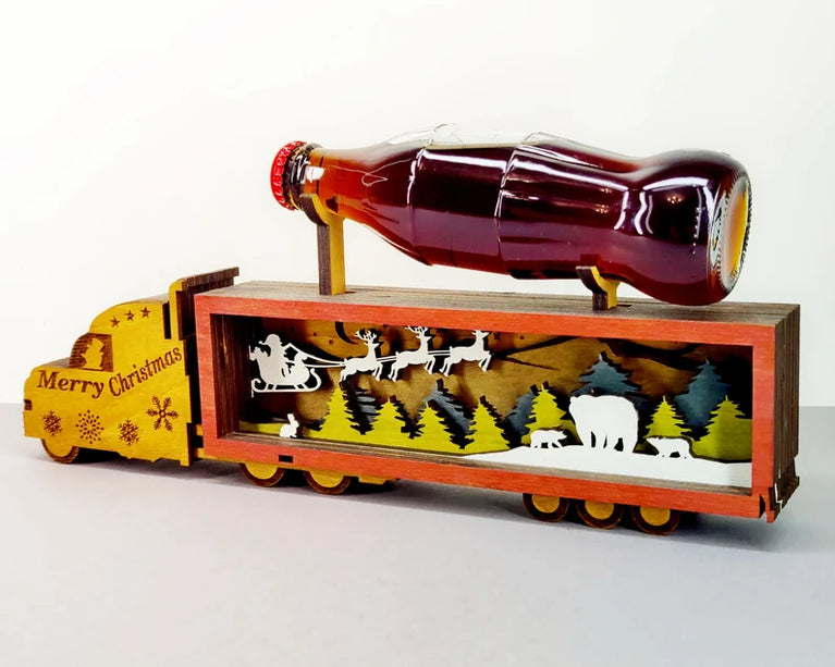 Santa Truck & Bottle Holder