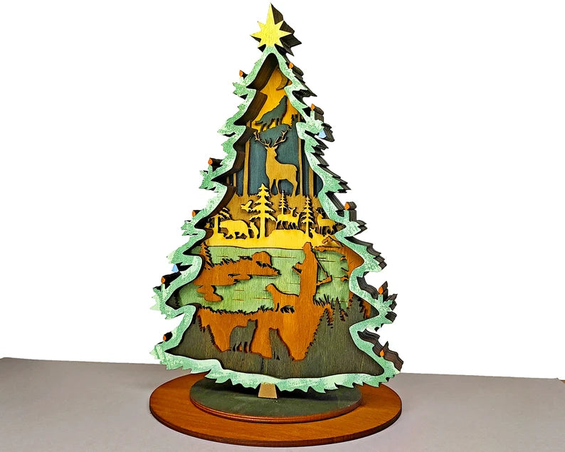 Wilderness Christmas Tree Layer Art