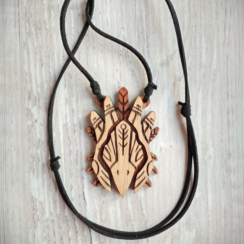 Raven Totem Necklace