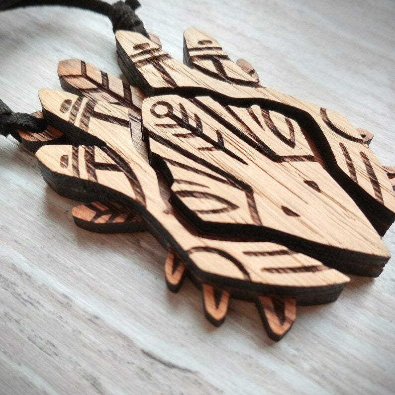 Raven Totem Necklace