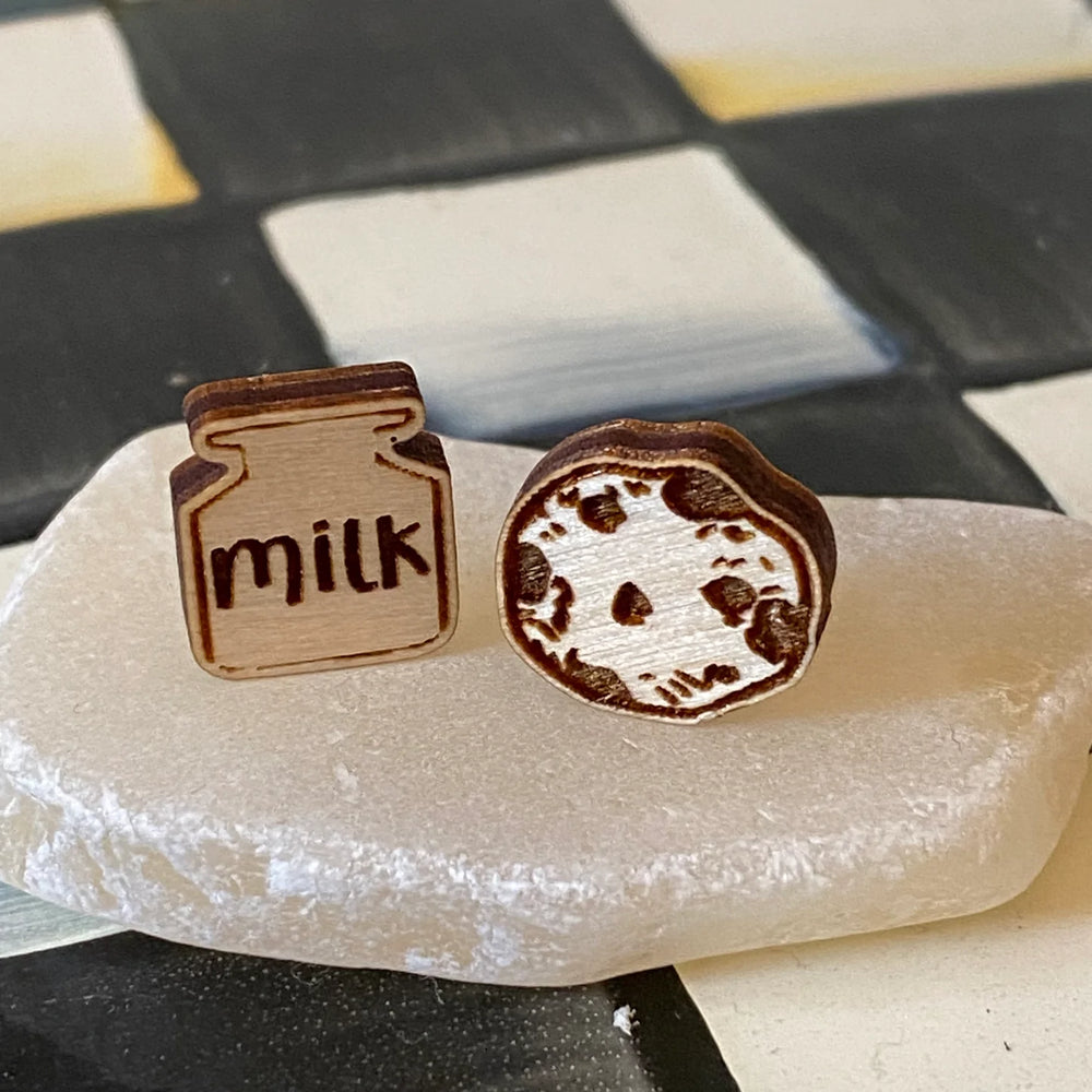 Milk and Cookie Earrings